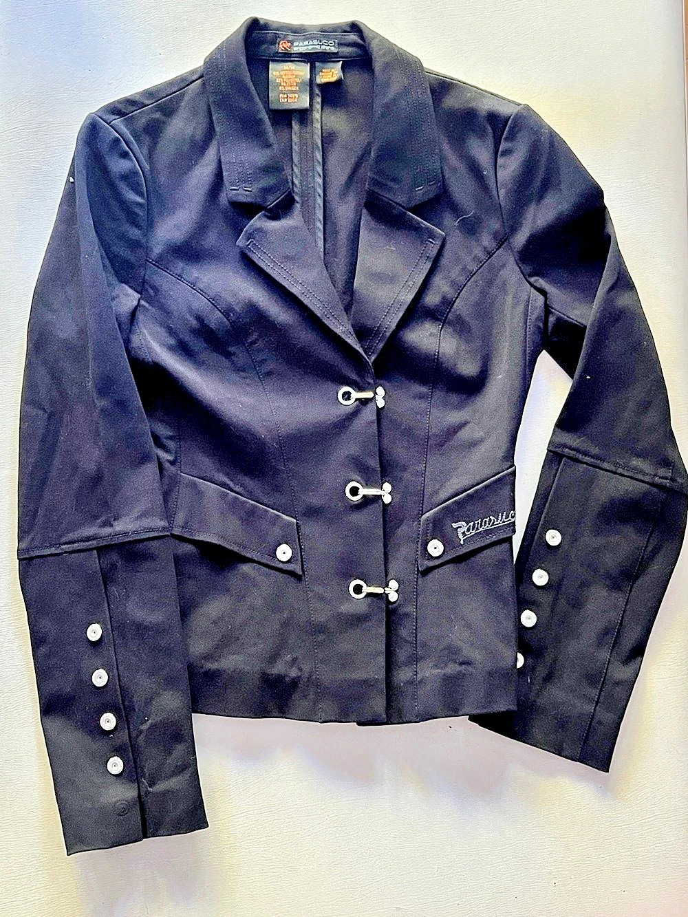 Parasuco Cosmic Jeans Black Jacket Size Medium